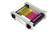 Полноцветная лента (YMCKO) на 500 оттисков с чистящим роликом; для принтера Advent SOLID 700 в Бийске