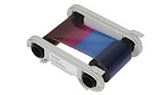 Полноцветная лента YMCKK на 500 оттисков с двумя панелями черного для двусторонней печати в Бийске